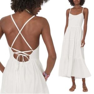 NWT Xirena Owen fit & flare dress, White, sz Small